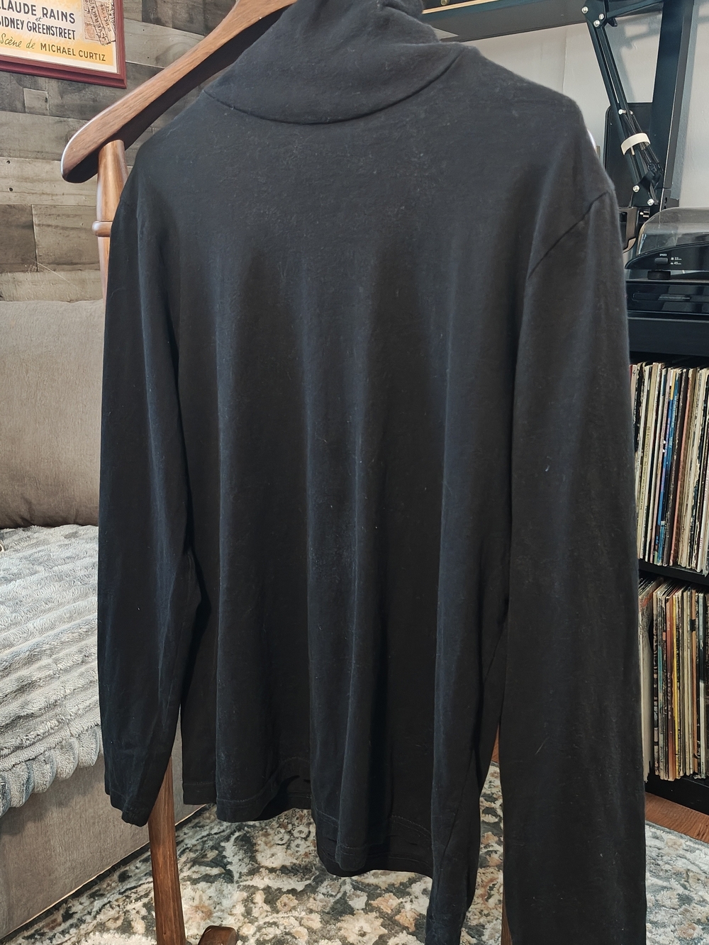 Forever 21 Men's Black Long-Sleeve Turtleneck